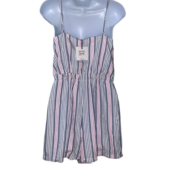 New JACK by Steve Madden Nice Lines Romper in Ivory Steve Madden Ivory - Picture 3 of 4